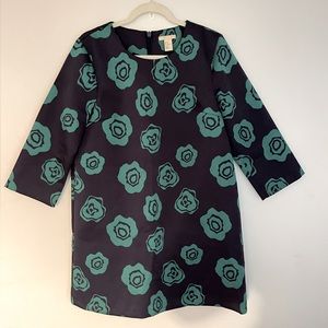 H&M Bold Floral Print Shift Dress